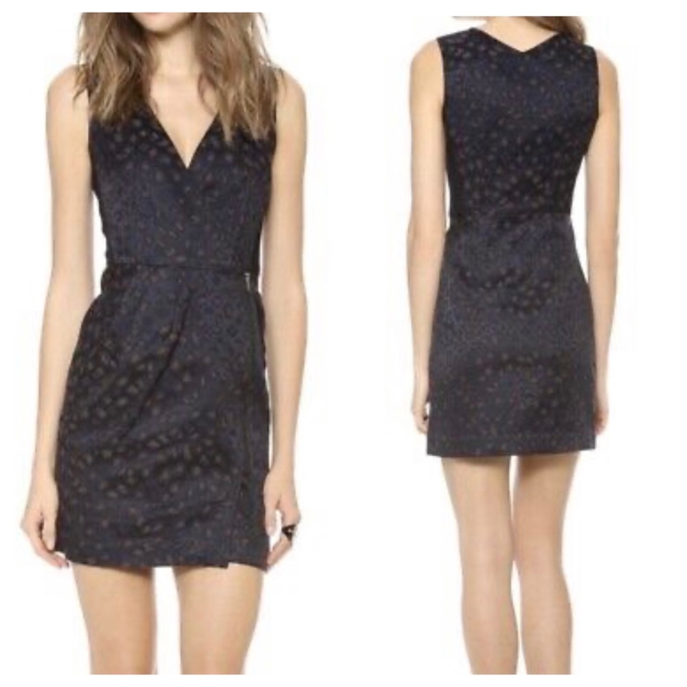 Marc by Marc Jacobs, Sasha Leopard Print Jacquard Shift Mini Dress, Women’s 10.